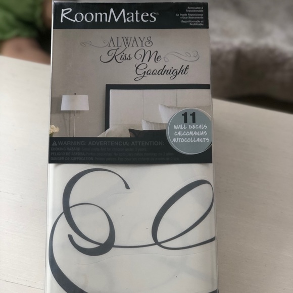Roomates Other - “Always Kiss Me Goodnight” Vinyl wall lettering